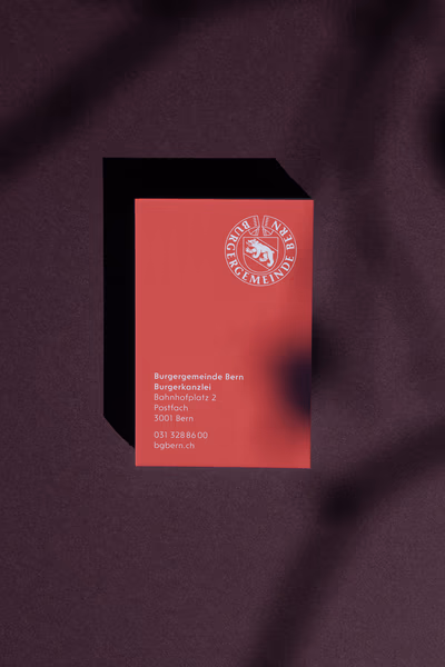 Geschäftsdrucksachen der Burgergemeinde Bern
