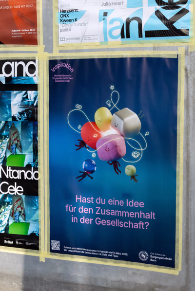 Burgergemeinde Bern Ideenwettbewerb Poster