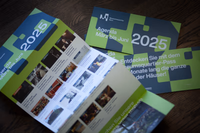 Flyer Halbjahresprogramm Museumsquartier