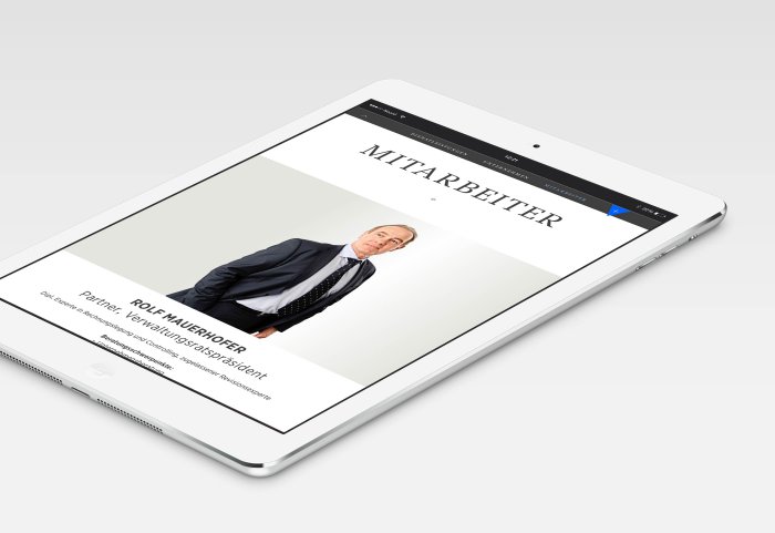 Responsive Webdesign FIDURIA Tablet NOORD