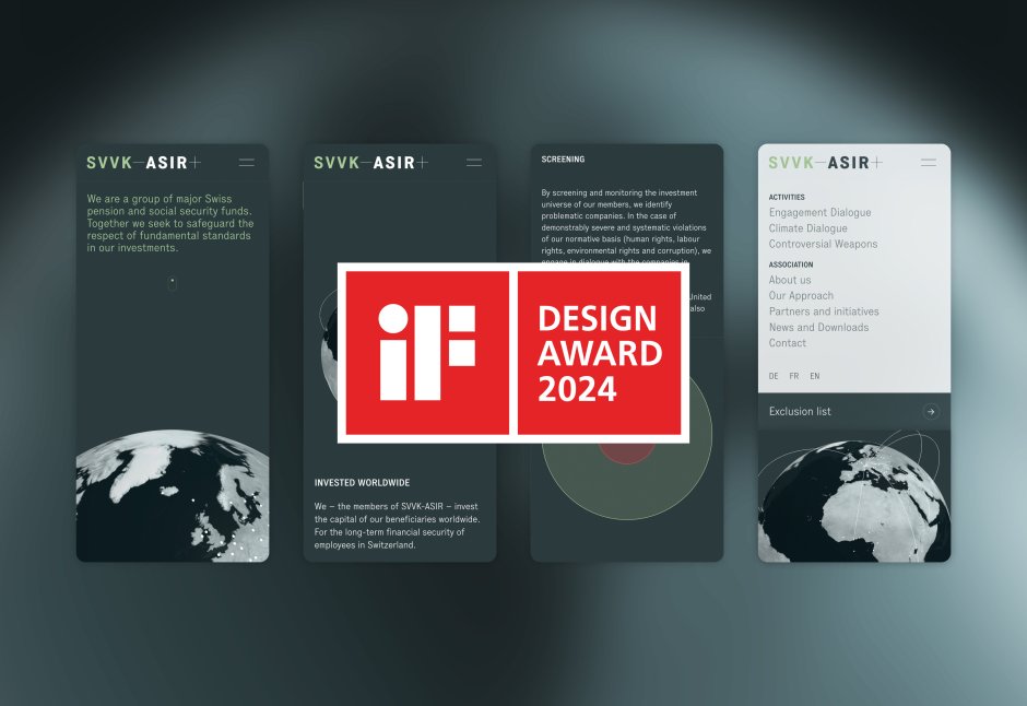 iF Award SVVK-ASIR Website