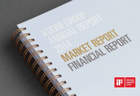 Kuoni Group Annual Report Geschäftsbericht Cover Letterpress